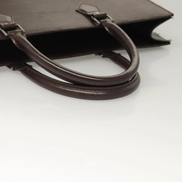 LOUIS VUITTON Epi Sac Plat Hand Bag Mocha LV Auth - Picture 9 of 16